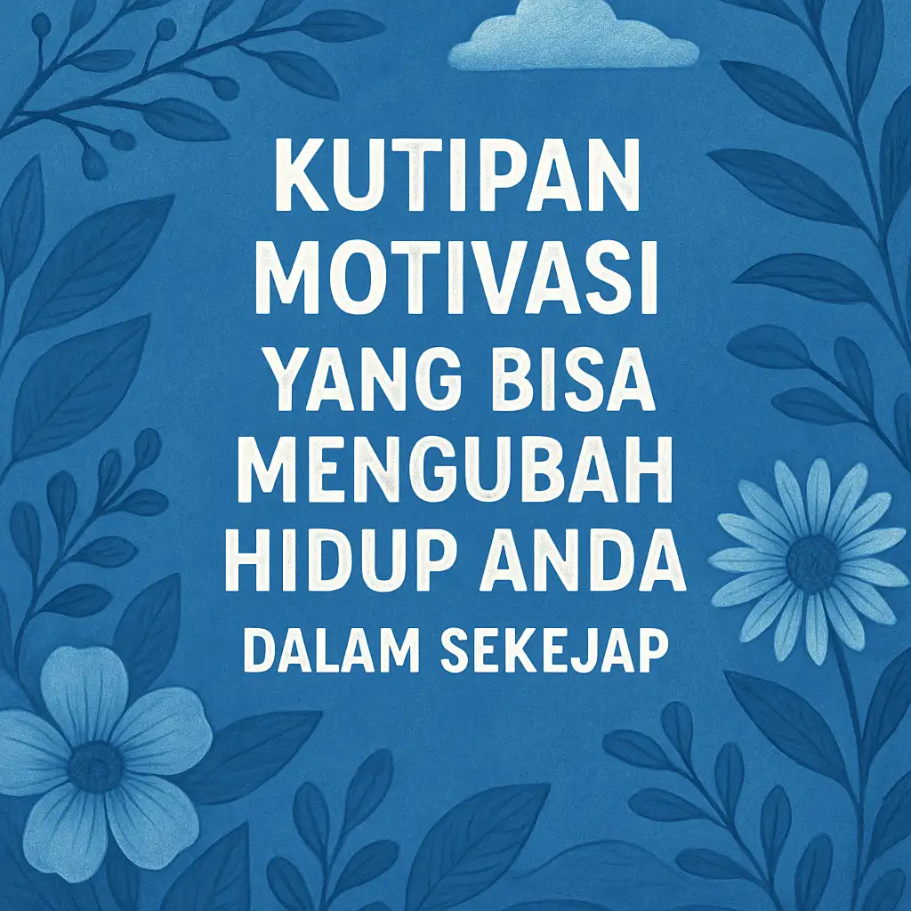 Kutipan Motivasi yang Bisa Mengubah Hidup Anda dalam Sekejap